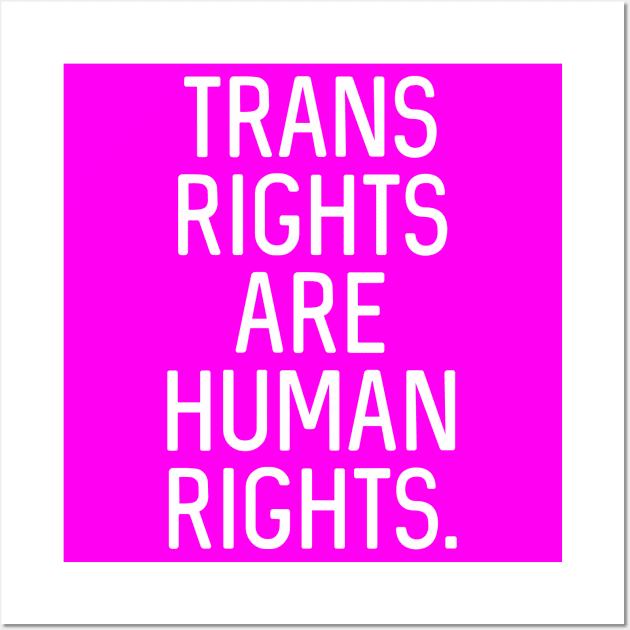 V1: Trans Rights Are Human Rights Wall Art by Bri the Bearded Spoonie Babe